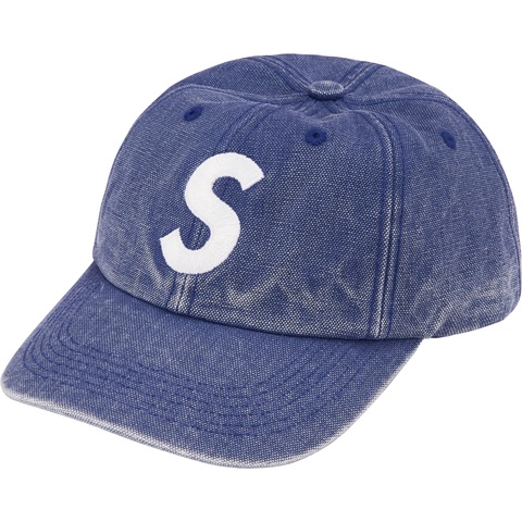 Supreme Pigment Canvas S Logo 6-Panel - Navy