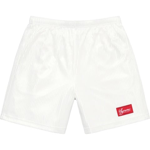 Supreme Gradient Mesh Stripe Baggy Short - White