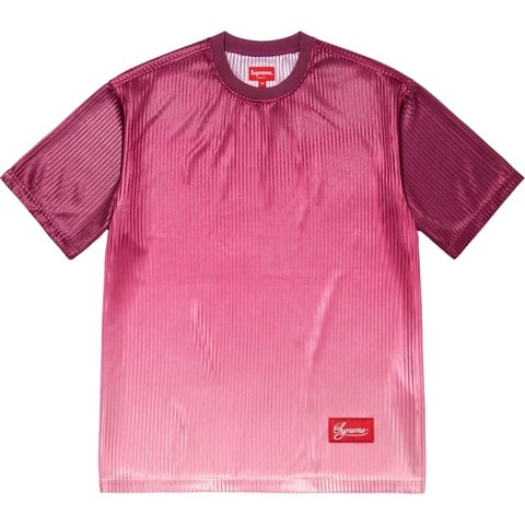 Supreme Gradient Mesh Stripe Jersey - Magenta