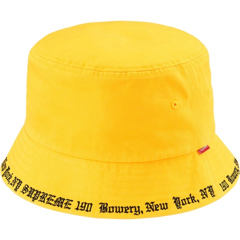 Supreme Embroidered Brim Crusher - Yellow