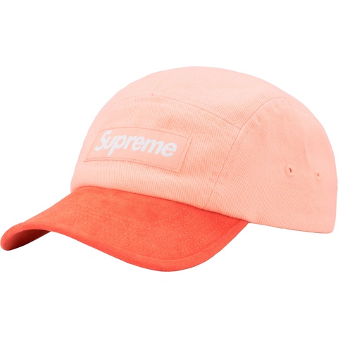 Supreme Suede Visor Camp Cap - Peach
