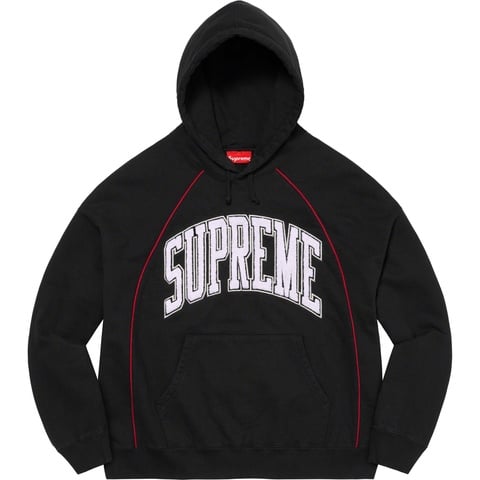 Boxy Piping Arc Hooded Sweatshirt - Supreme