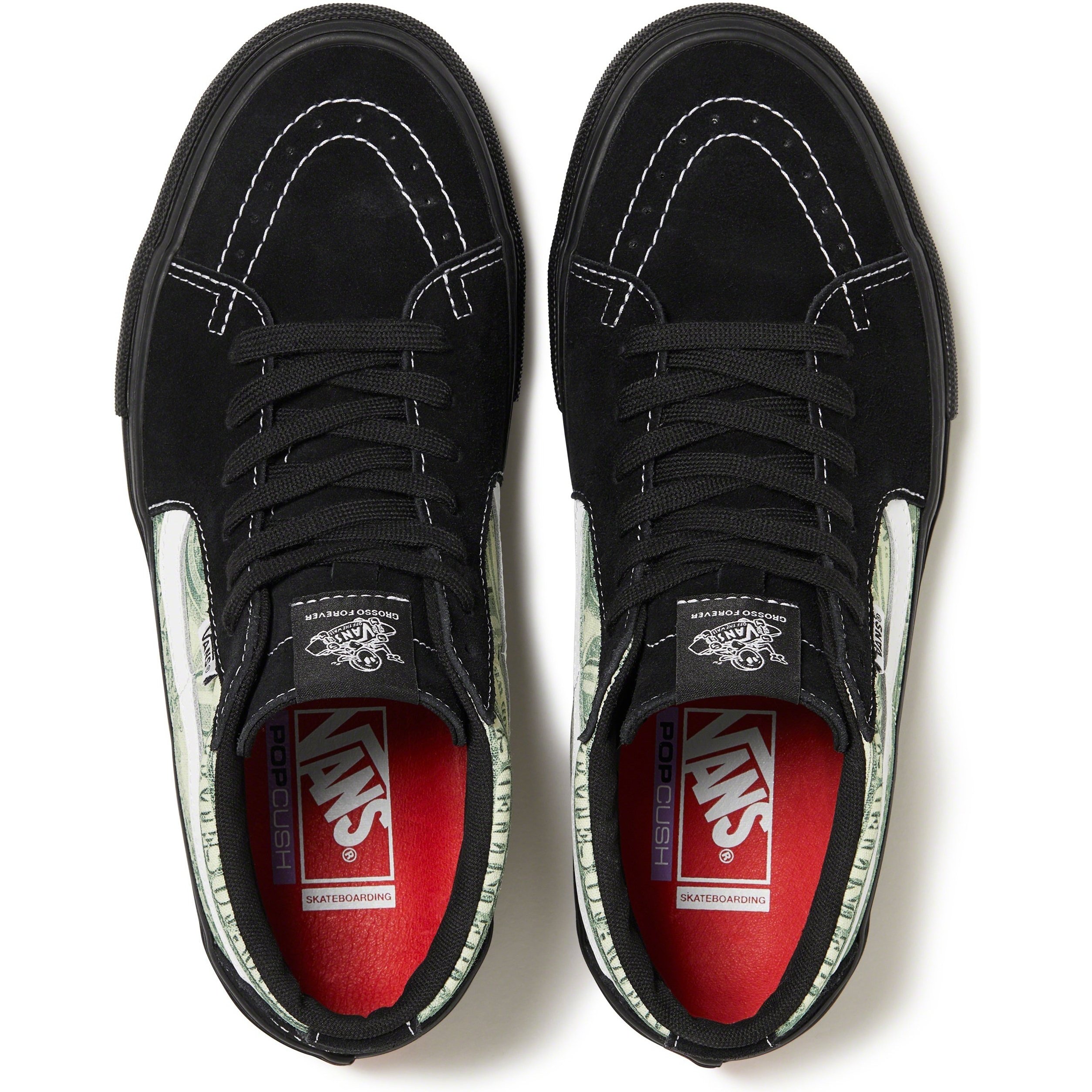 Supreme Supreme  Vans Dollar Skate Grosso Mid (SS23) - Black - $110