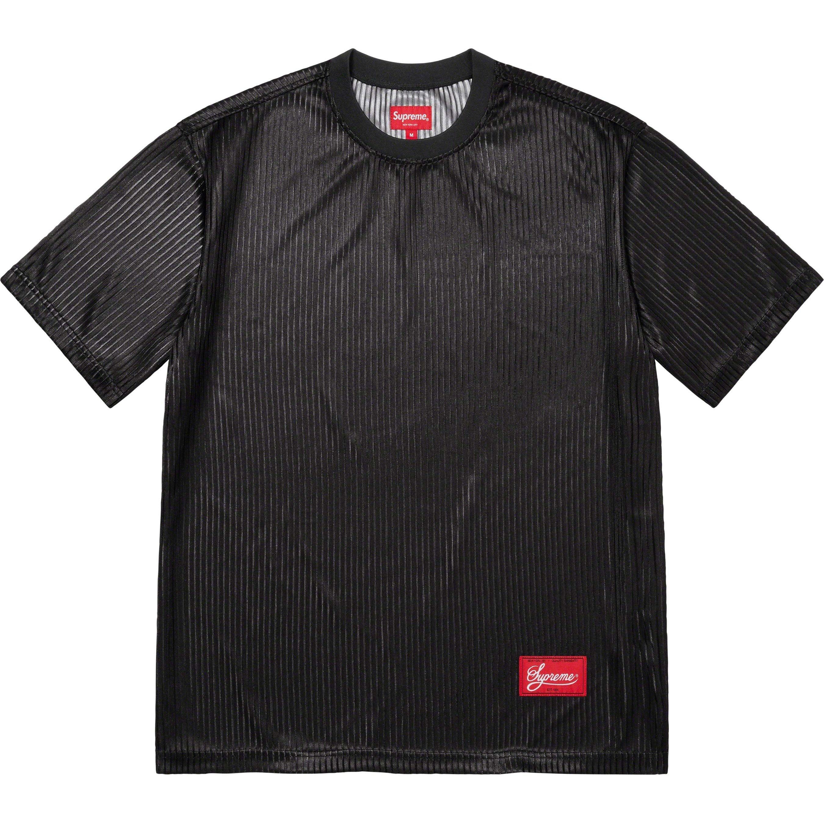 Supreme Gradient Mesh Stripe Jersey (SS23) - Black - $98