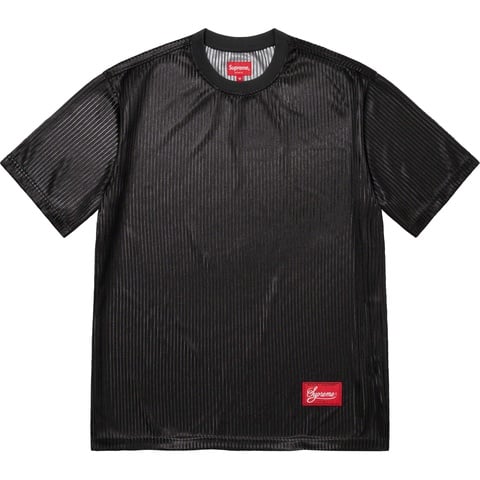 Supreme Gradient Mesh Stripe Jersey - Black