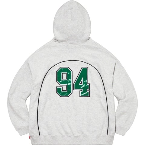 Supreme Boxy Piping Arc Hooded Sweatshirt - Ash Grey
