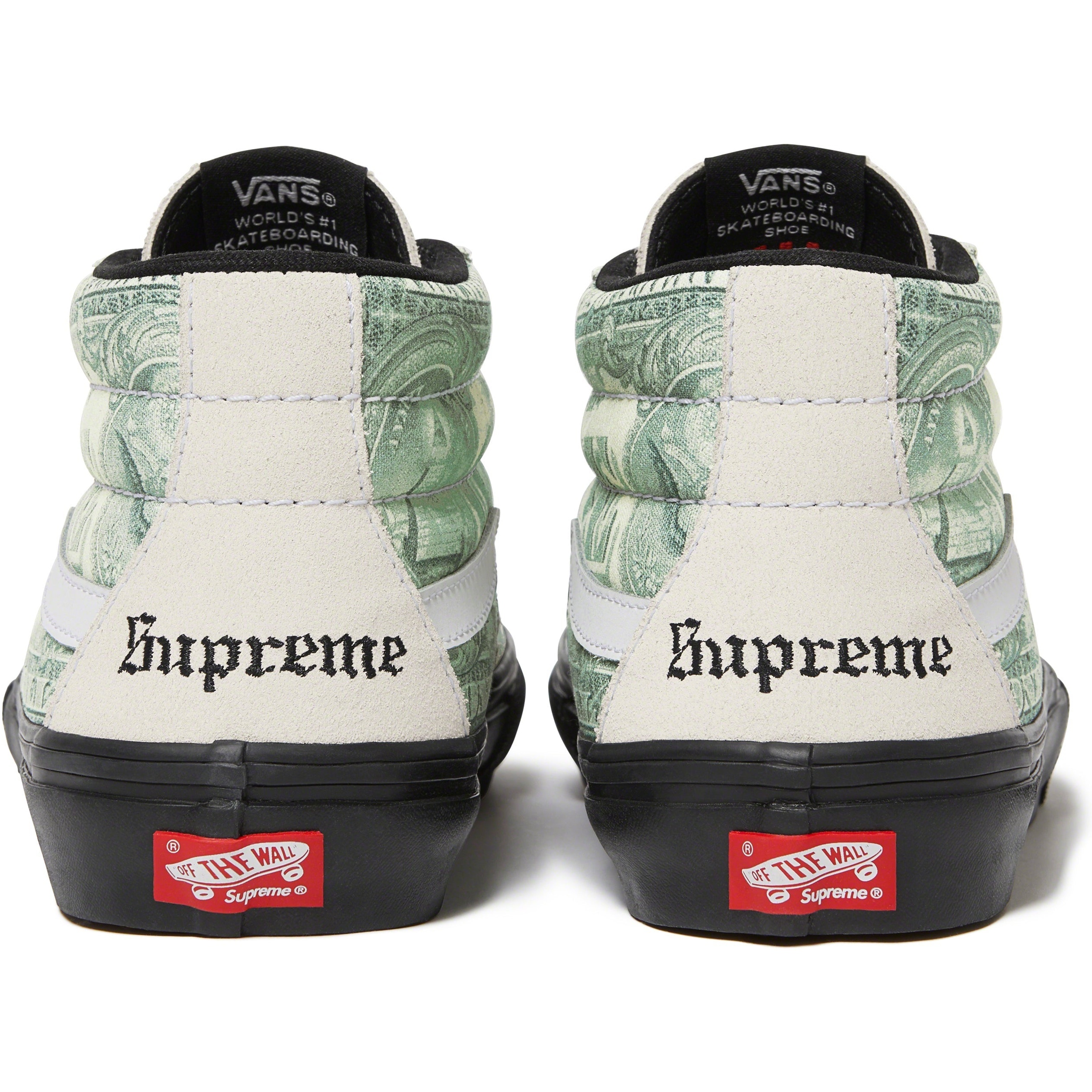 Supreme Supreme  Vans Dollar Skate Grosso Mid (SS23) - White - $110