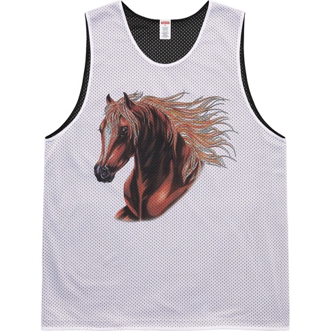 Supreme Mustang Reversible Basketball Jersey - White