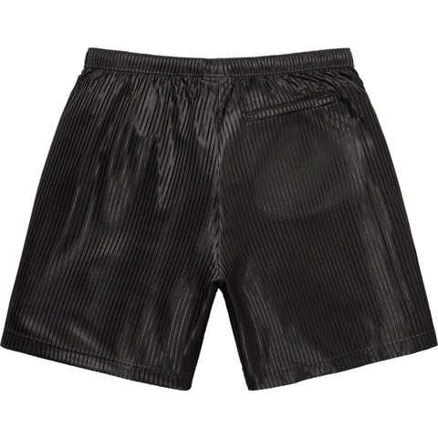 Supreme Gradient Mesh Stripe Baggy Short - Black
