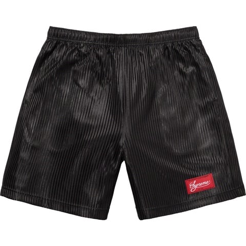 Supreme Gradient Mesh Stripe Baggy Short - Black