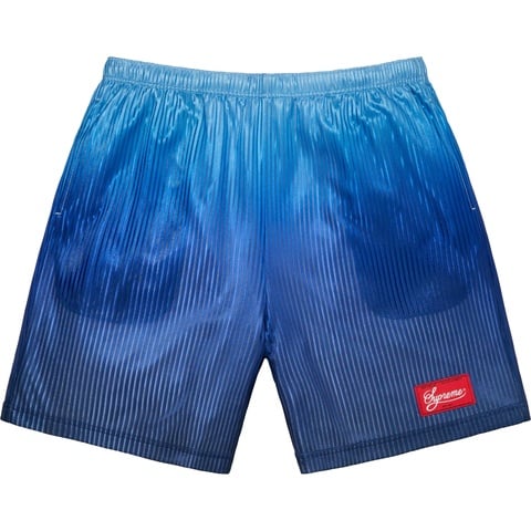 Supreme Gradient Mesh Stripe Baggy Short - Royal