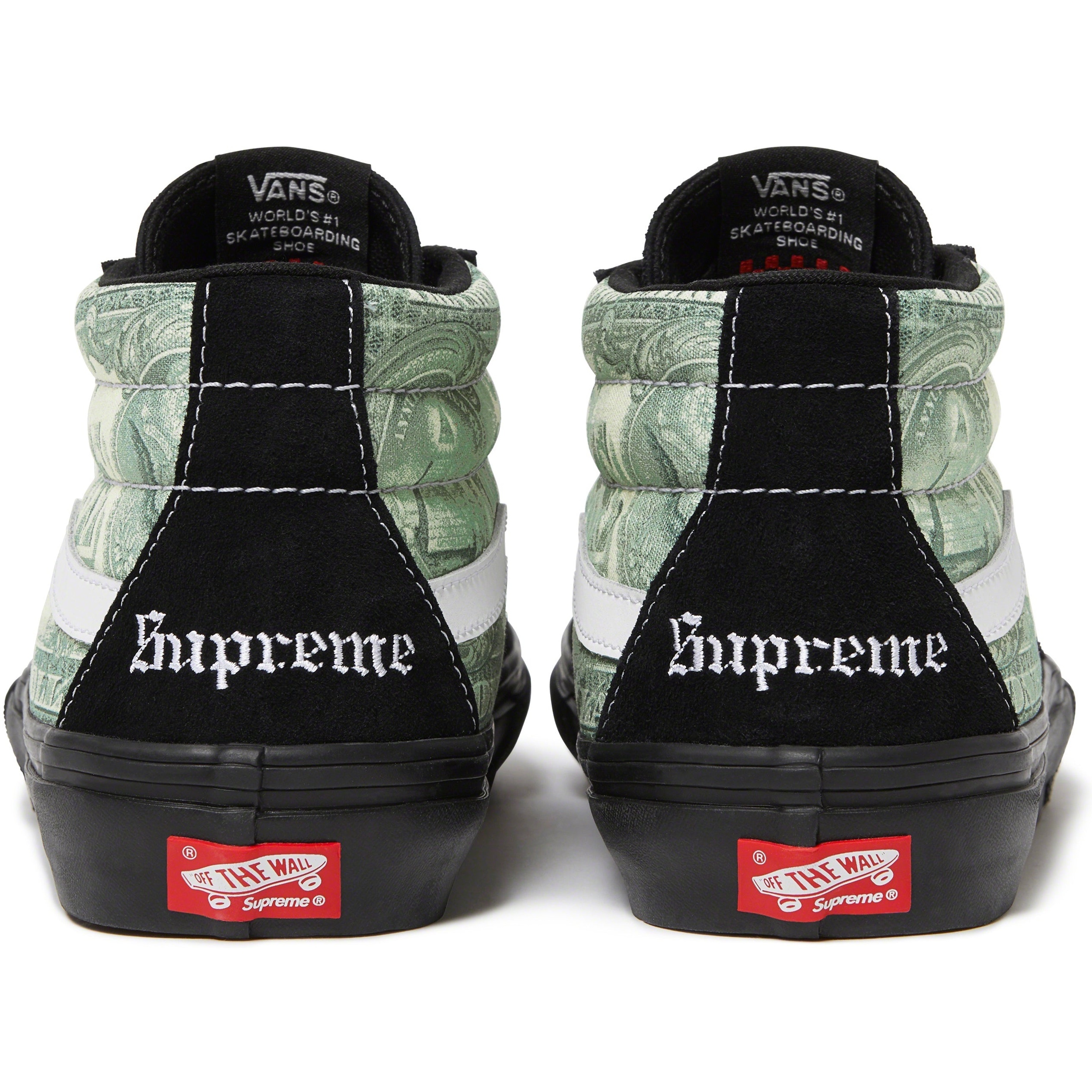 Supreme Supreme  Vans Dollar Skate Grosso Mid (SS23) - Black - $110