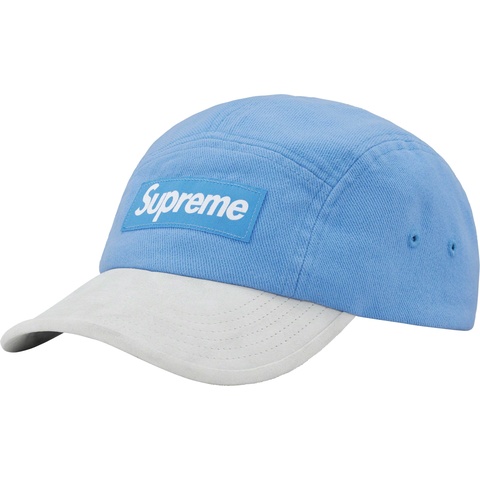 Supreme Suede Visor Camp Cap - Light Blue