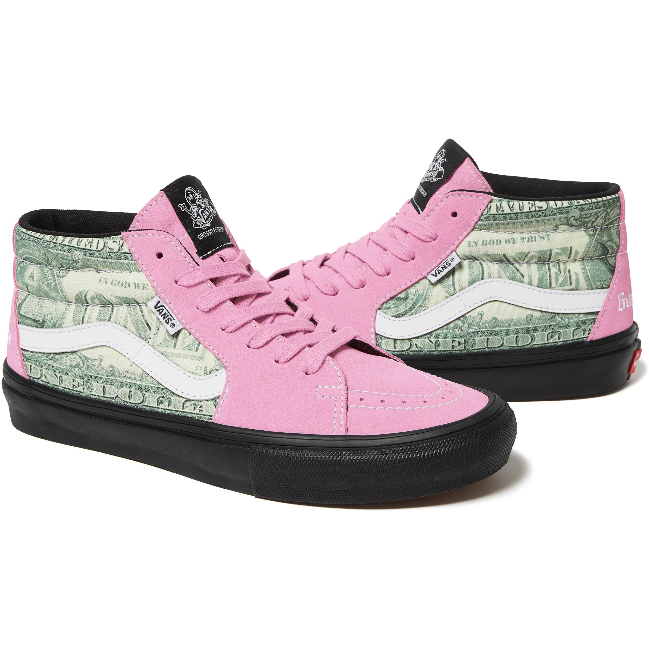 Supreme Supreme  Vans Dollar Skate Grosso Mid (SS23) - Pink - $110