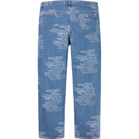 Trademark Jacquard Baggy Jean - spring/summer 2023 - Supreme