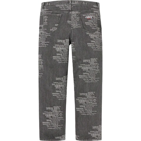 パンツ Supreme Trademark Jacquard Baggy Jean Trademark Jacquard Baggy Jean - spring/summer 2023 - Supreme
