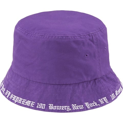 Supreme Embroidered Brim Crusher - Purple