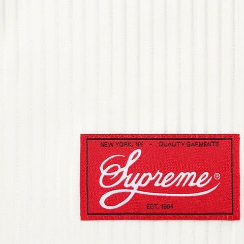 Supreme Gradient Mesh Stripe Jersey - White