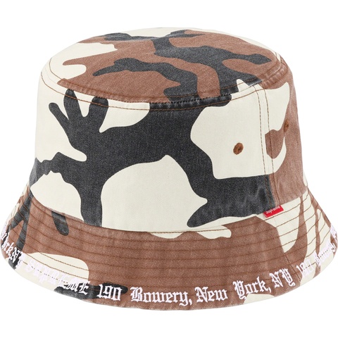 Supreme Embroidered Brim Crusher - Brown Camo
