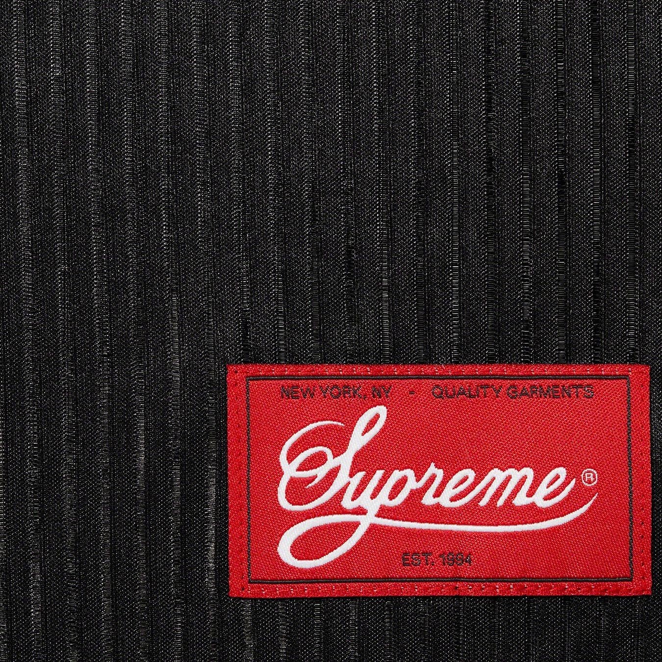 Supreme Gradient Mesh Stripe Jersey (SS23) - Black - $98