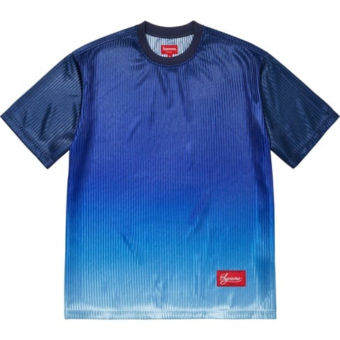 Supreme Gradient Mesh Stripe Jersey - Royal