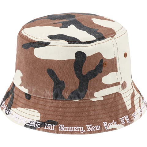 Supreme Embroidered Brim Crusher - Brown Camo