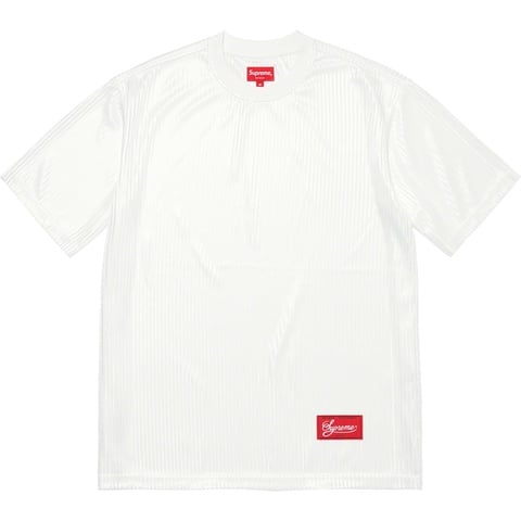 Supreme Gradient Mesh Stripe Jersey - White