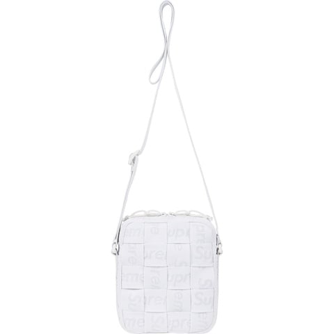 Supreme Woven Shoulder Bag - White