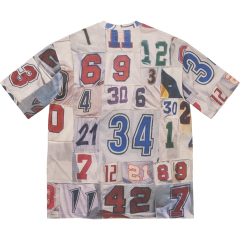 Supreme Jersey Collage S/S Top - White