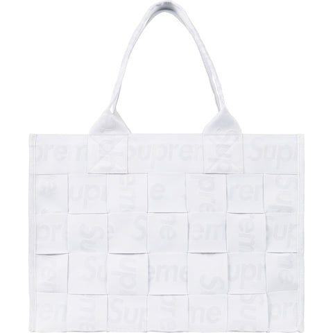Supreme Woven Large Tote - White