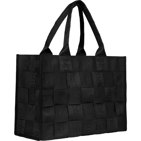Supreme Woven Large Tote - Black