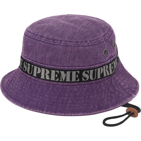 Supreme Stencil Webbing Boonie - Purple
