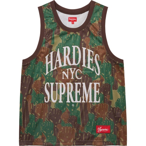 Supreme Supreme/Hardies Camo Basketball Jersey - Green