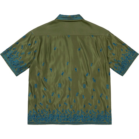 Supreme Nouveau Embroidered S/S Shirt - Olive