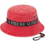 Supreme Stencil Webbing Boonie (SS23) - Red