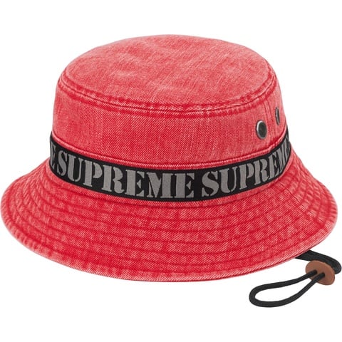 Supreme Stencil Webbing Boonie - Red
