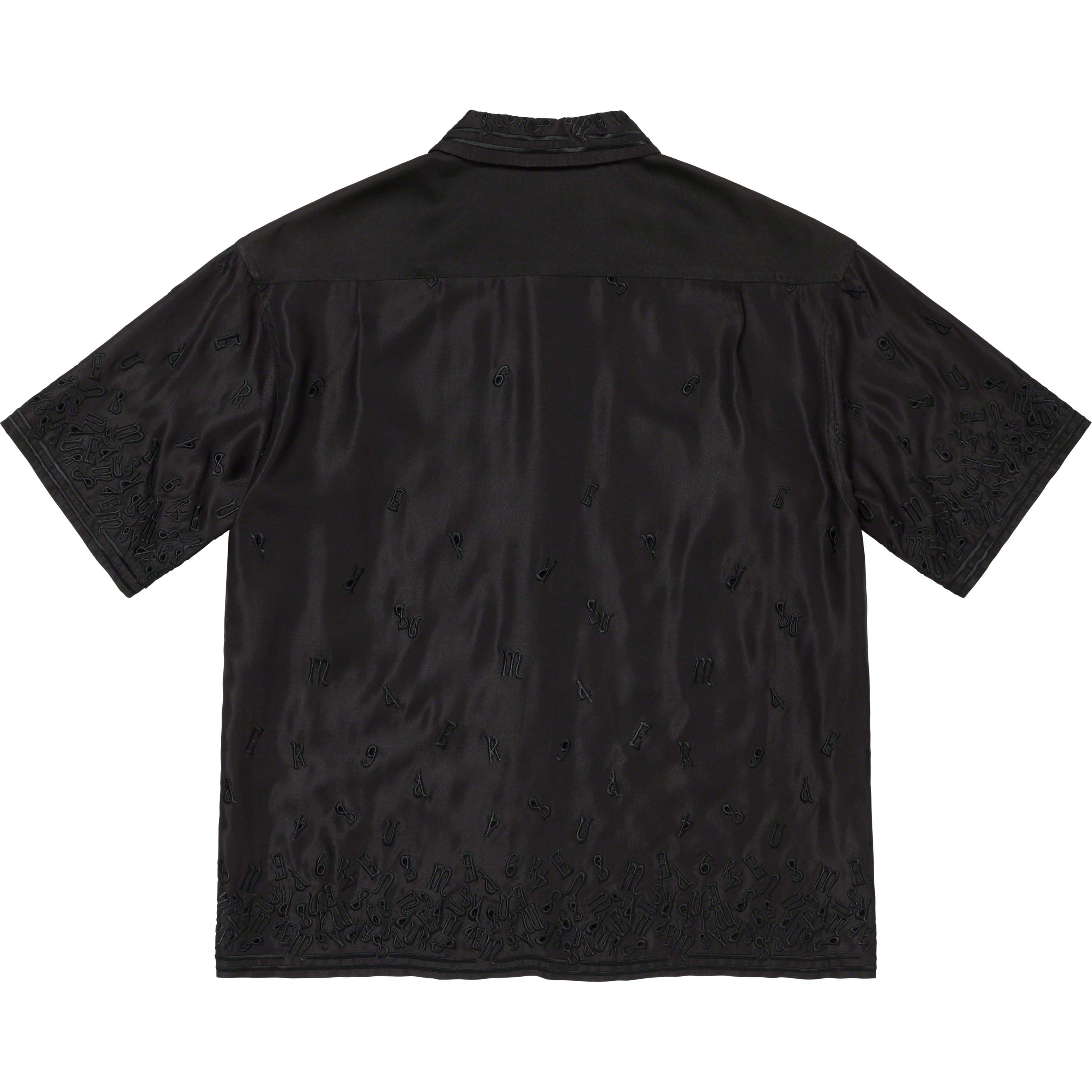 Supreme Nouveau Embroidered S S Shirt (SS23) - Black - $168