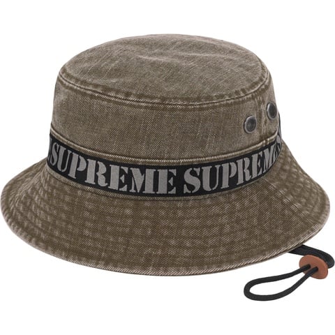 Supreme Stencil Webbing Boonie - Olive