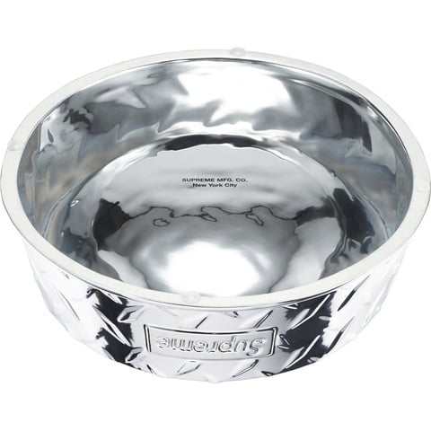 食器・餌やり・水やり用品 Supreme Diamond Plate Dog Bowl Silver Diamond Plate Dog Bowl - spring/summer 2023 - Supreme