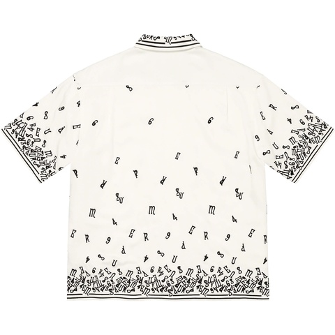 Supreme Nouveau Embroidered S/S Shirt - White