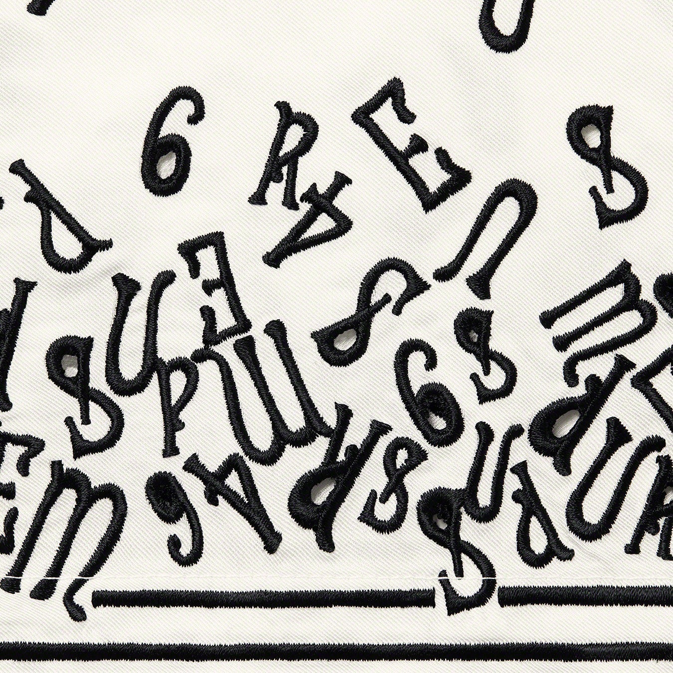 Supreme Nouveau Embroidered S S Shirt (SS23) - White - $168