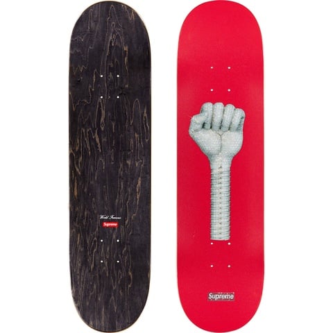 Supreme Supreme/Hardies Fist Skateboard - Red - 8.25" x 32"