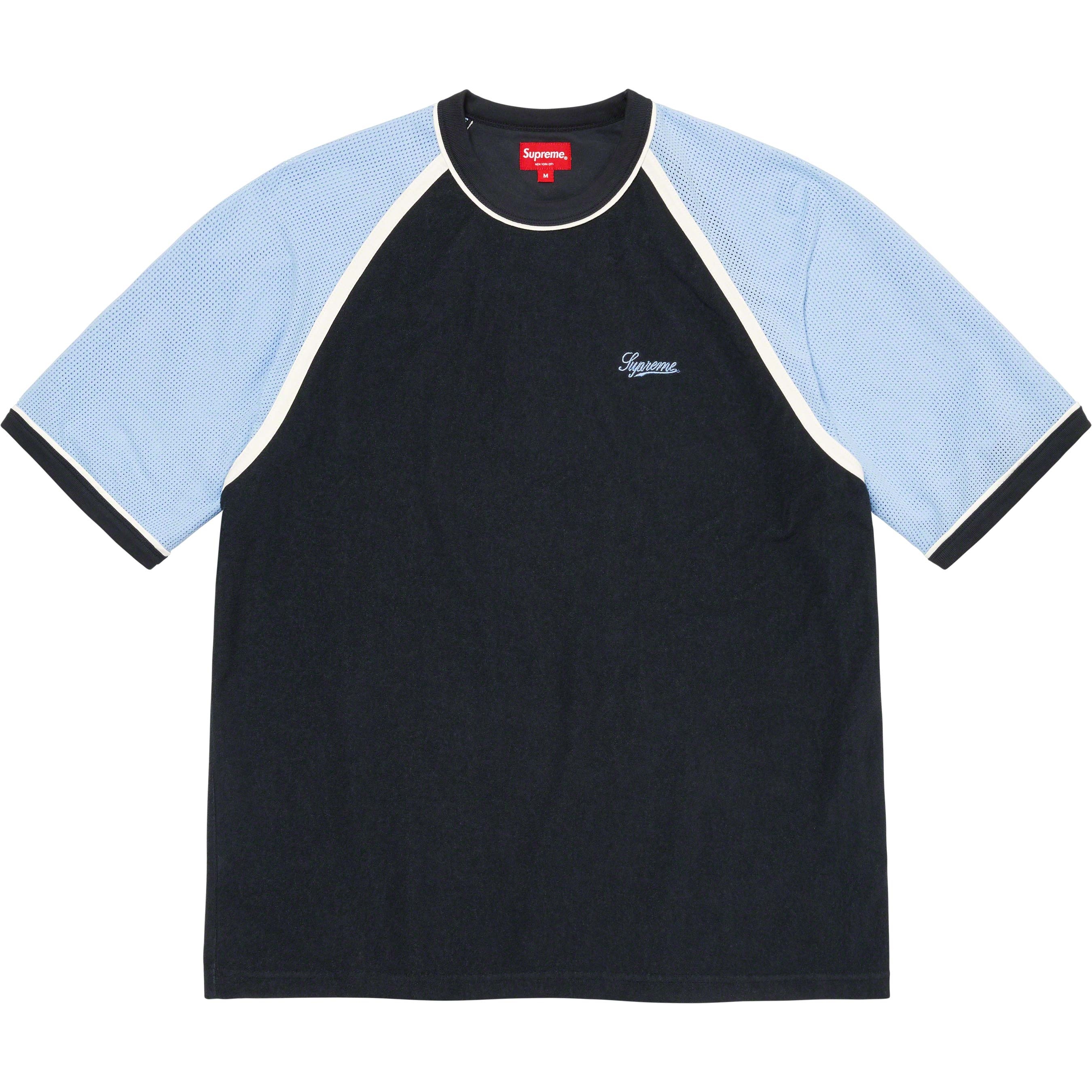 Supreme Terry Raglan S S Top (SS23) - Navy - $88