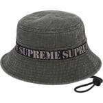 Supreme Stencil Webbing Boonie (SS23) - Black
