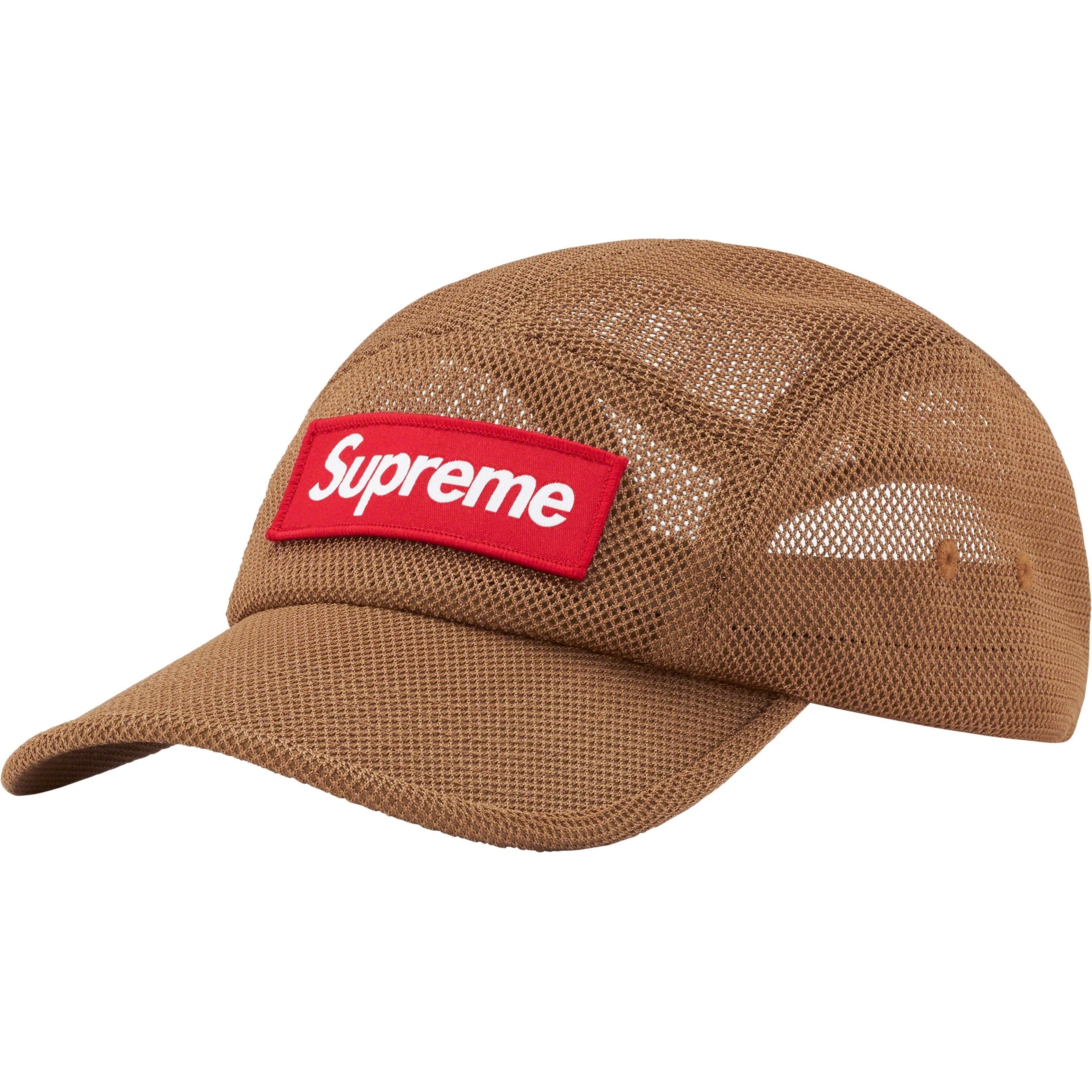 Supreme Mesh Cordura Camp Cap (SS23) - Sand - $54
