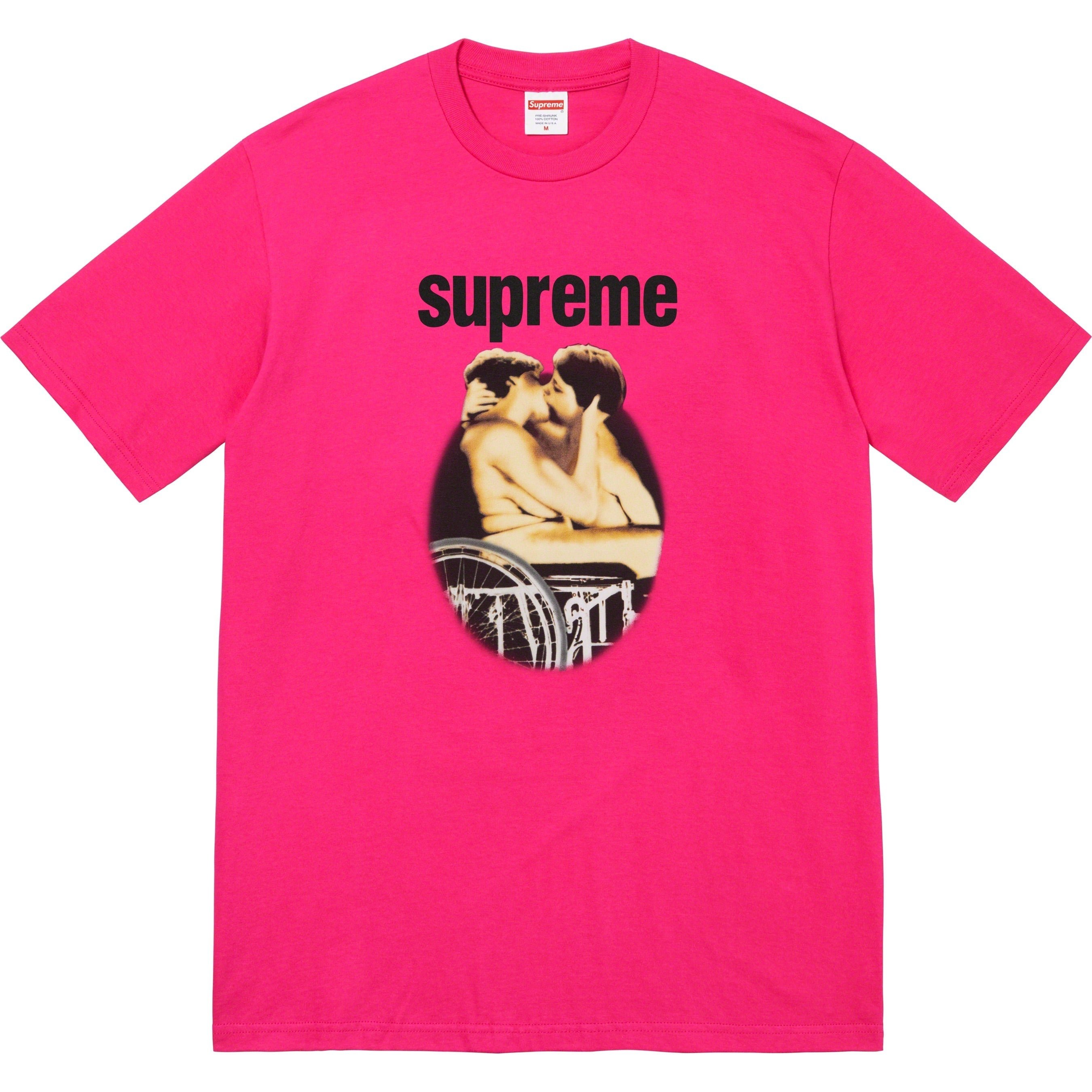 Supreme Kiss Tee (SS23) - Pink - $44