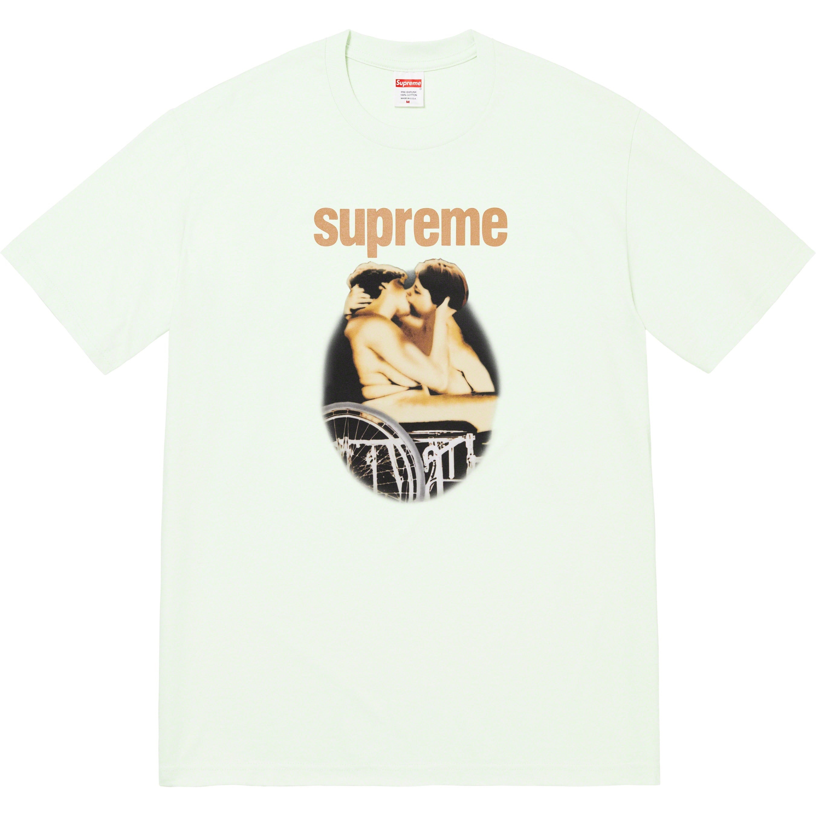 Supreme Kiss Tee (SS23) - Pale Green - $44