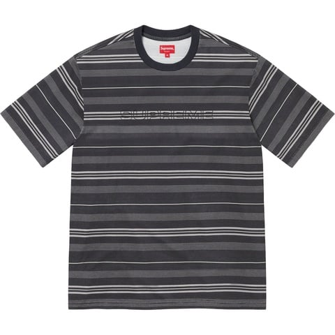 Supreme Dash Stripe S/S Top - Black