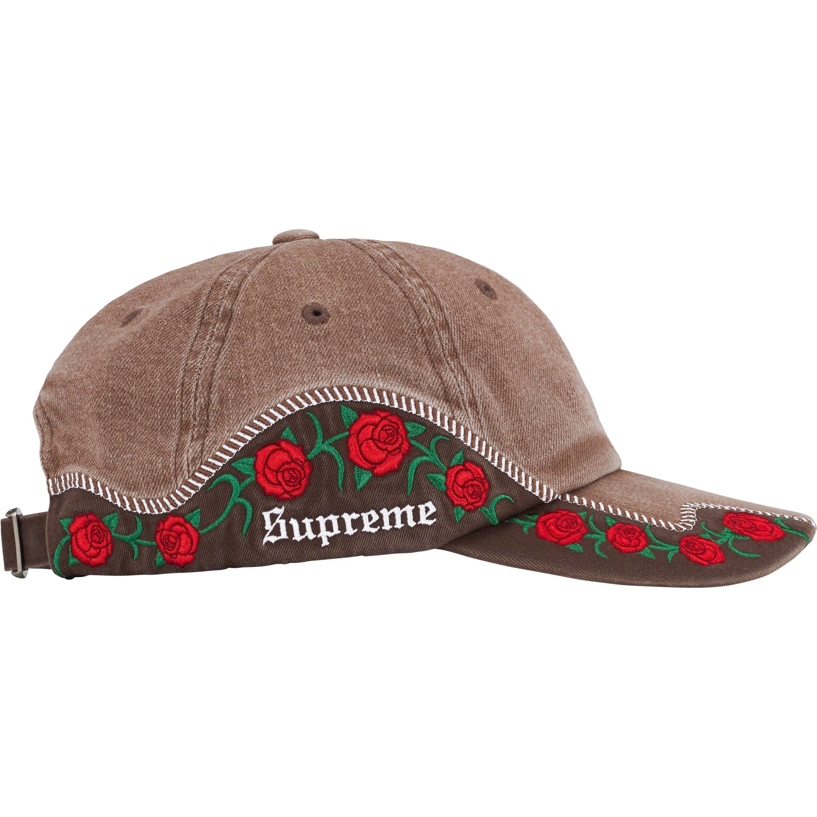 Supreme Roses 6-Panel (SS23) - Brown - $58