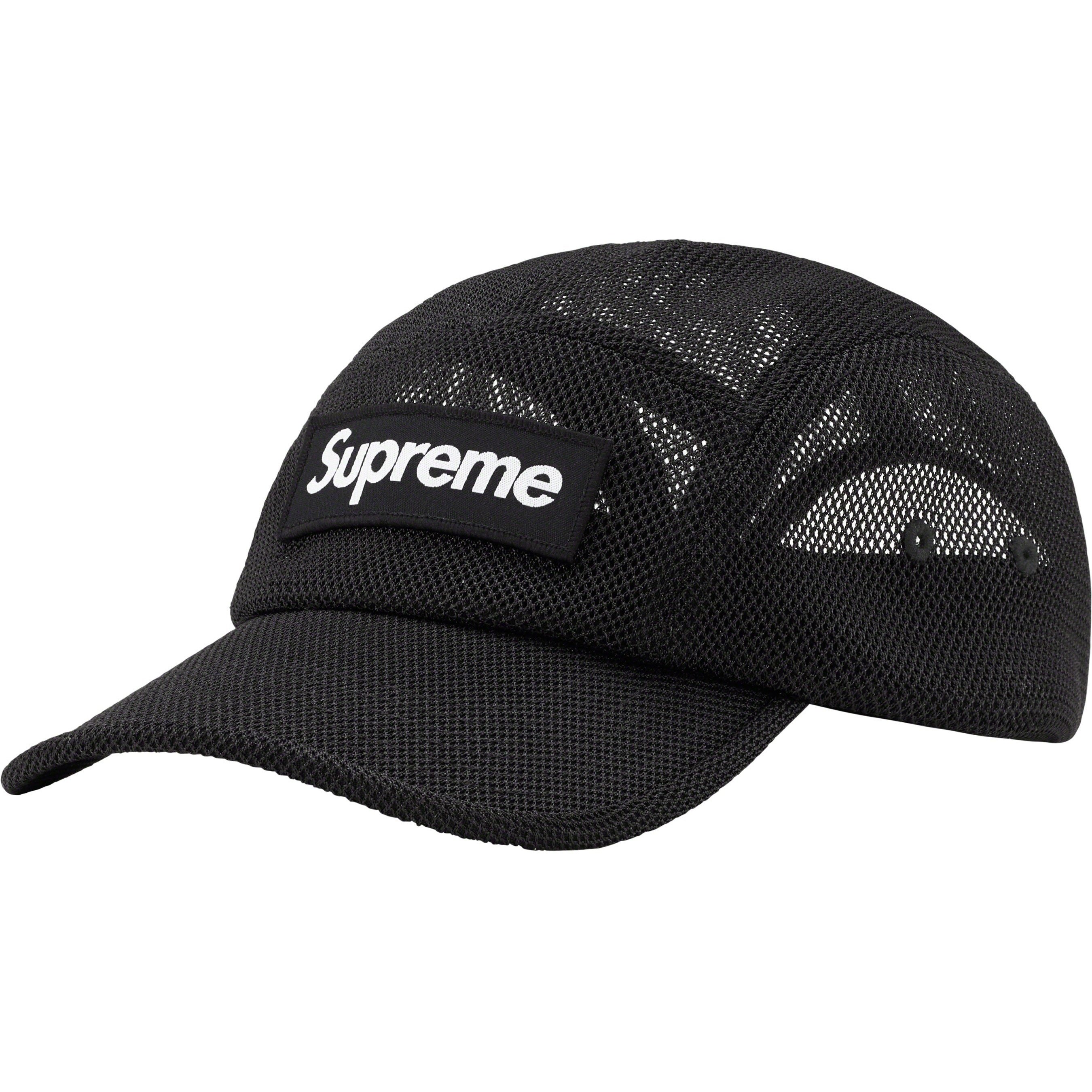 Supreme Mesh Cordura Camp Cap (SS23) - Black - $54